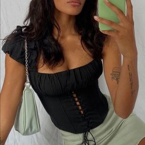 BNWOT Princess Polly Harry top black